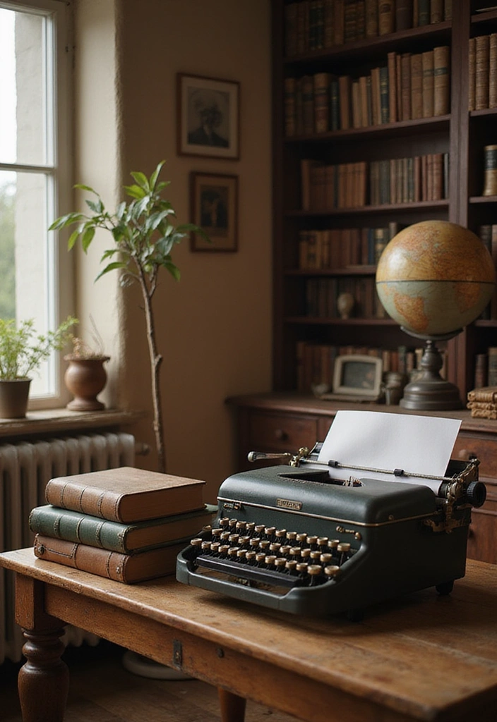 16 Book Lover's Living Room Ideas That Will Inspire Your Next Home Makeover! - 4. Vintage Finds
