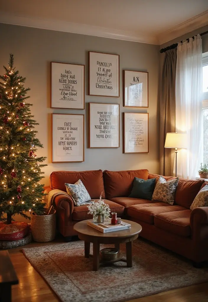 18 Enchanting Christmas Home Decor Ideas Every Book Lover Will Adore! - 13. Book Quote Wall Art