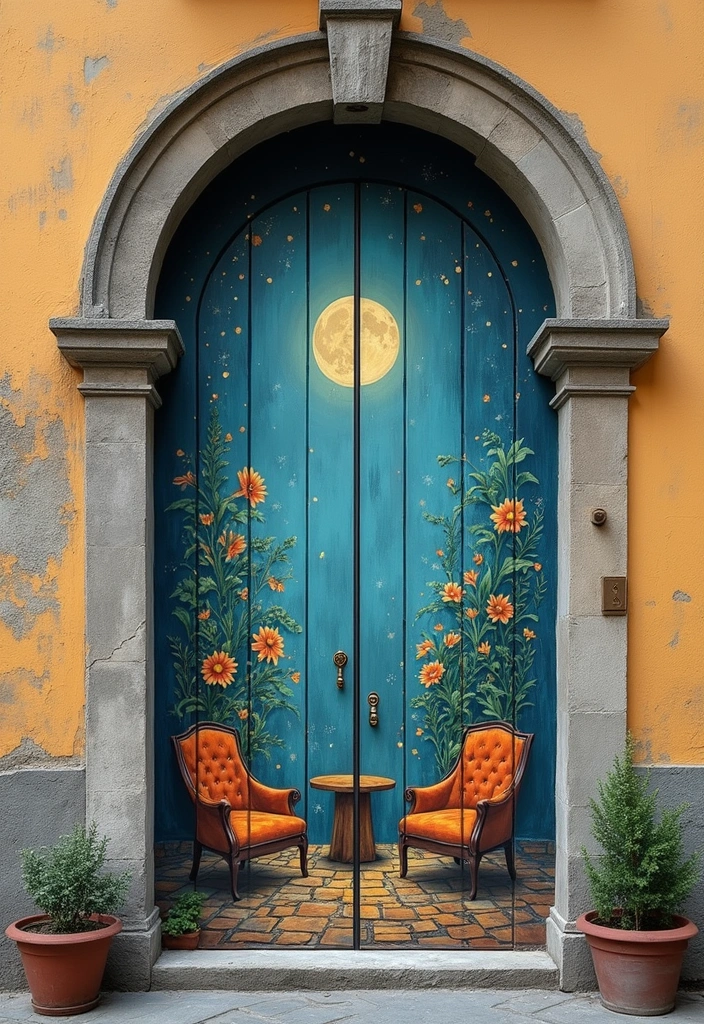 10 Door Mural Ideas for Book Lovers That Will Transform Your Home Into a Literary Wonderland! - 2. Literary Quotes and Excerpts
