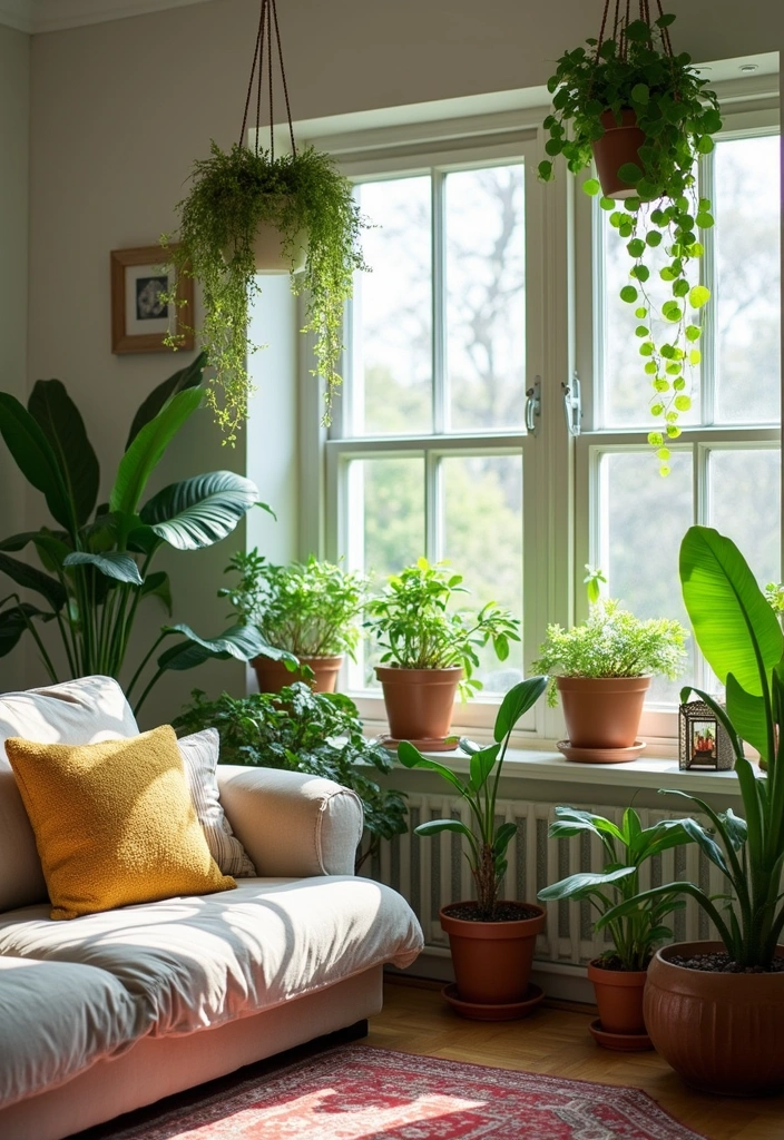 13 Cozy Small Living Room Ideas Every Book Lover Will Adore - 8. Plant Life