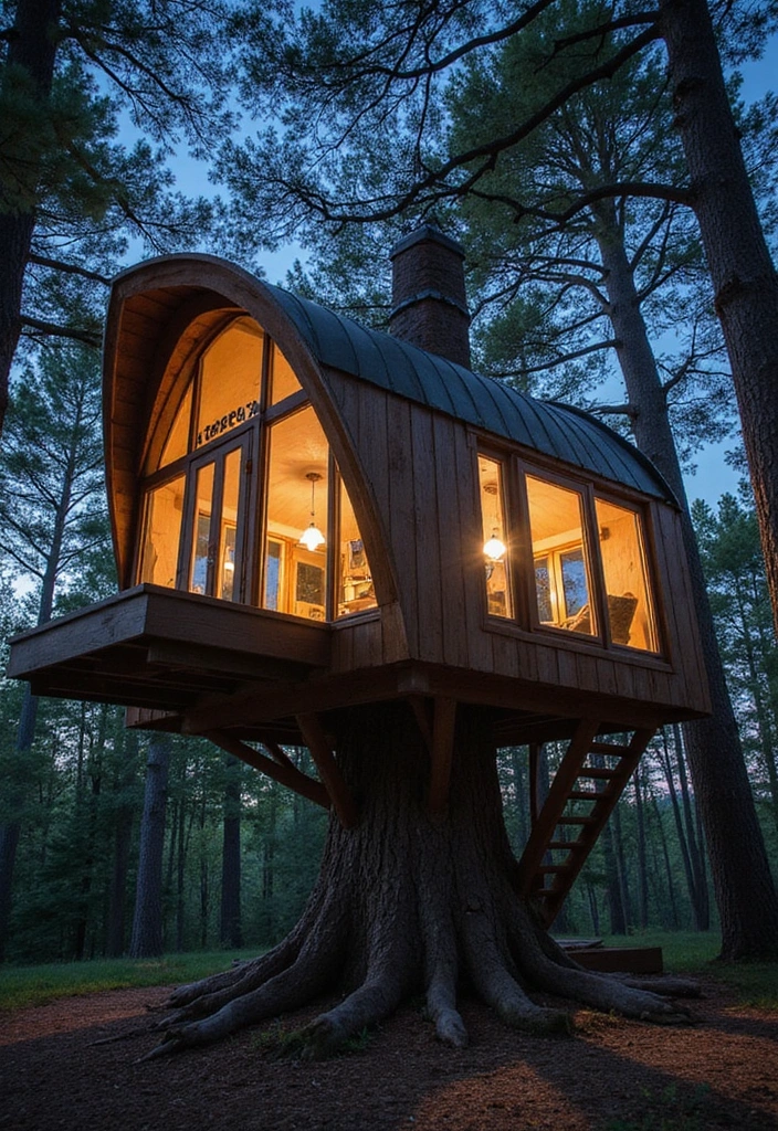 16 Unique Treehouse Designs Perfect for Book Lovers - 5. The Magical Tree Top Observatory