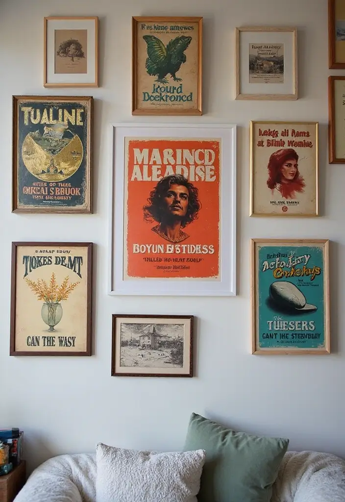 14 Dorm Wall Decor Ideas for Book Lovers to Elevate Your Room - 6. Repurposed Book Covers