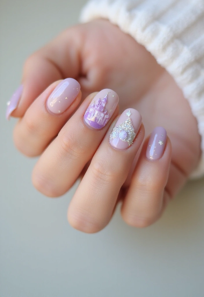 21 January Nail Art Ideas for Book Lovers That Are a Must-See! - 2. Whimsical Fairy Tales