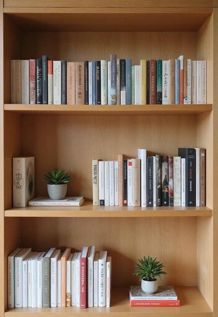 15 Cozy Japandi Bedroom Decor Ideas That Will Inspire Every Book Lover! - 1. Minimalist Bookshelves
