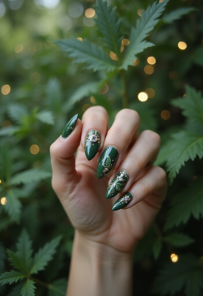 9 Cute Birthday Nail Ideas Every Book Lover Will Love - 4. Enchanted Forest