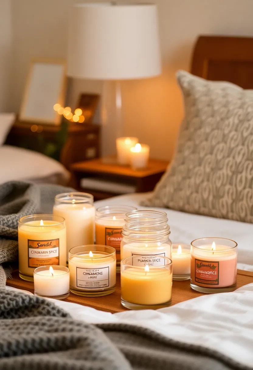 18 Must-Try Fall Bedroom Decor Ideas for Book Lovers (Don't Miss #15!) - 10. Scented Candles