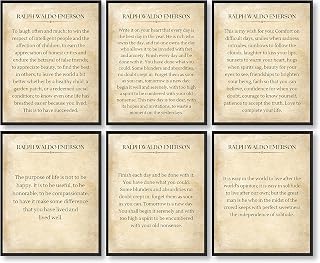 97 Decor Ralph Waldo Emerson Quotes Wall Art - Inspirational Literary Qu...