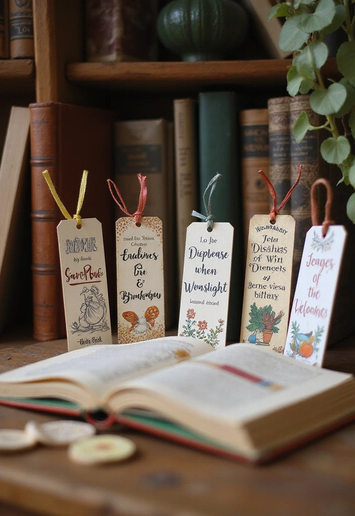 25 Cottagecore Book Nook Inspirations That Will Make You Dream of Reading! - 10. Personalized Bookmarks