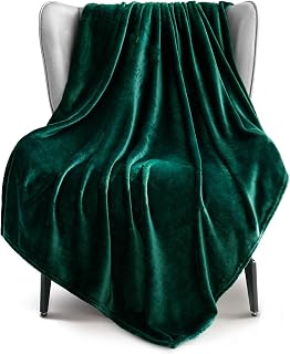 Exclusivo Mezcla Extra Large Fleece Throw Blanket for Couch, Sofa, 300GS...