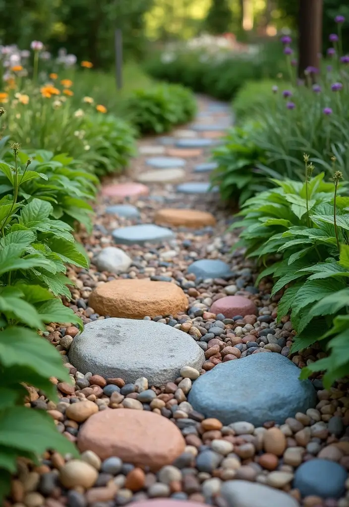 18 Aesthetic Low-Maintenance Garden Ideas for Book Lovers  - 5. Rock Pathways