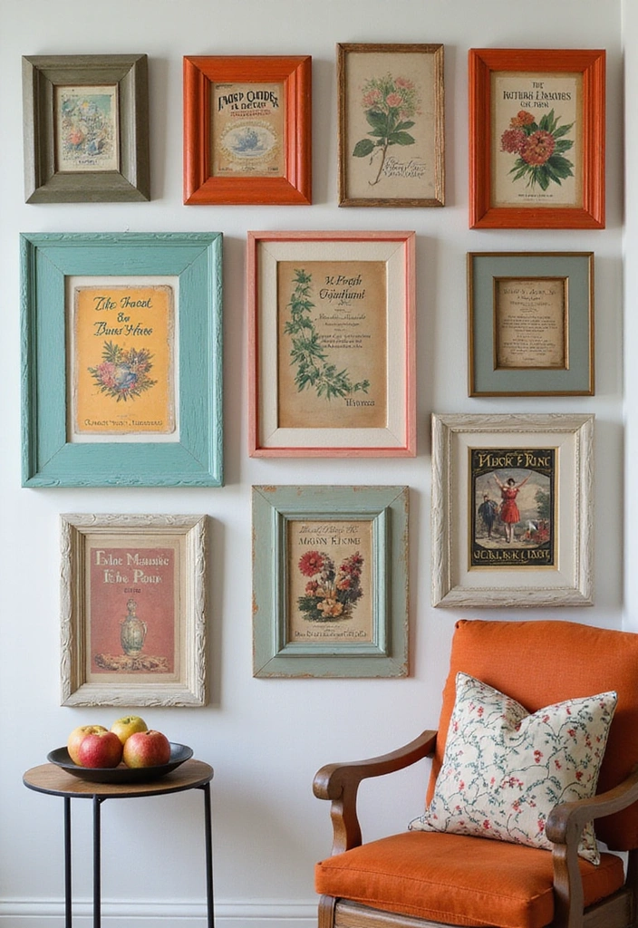 16 Retro Wall Decor Ideas for Book Lovers That Will Inspire Your Next Read! - 1. Vintage Book Covers as Art