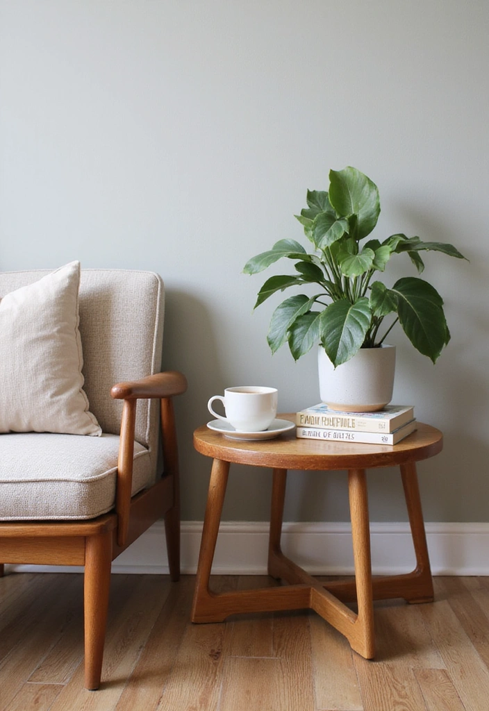 15 Mid-Century Book Nook Decor Ideas That'll Make You Want to Curl Up with a Classic! - 9. Quirky Side Tables