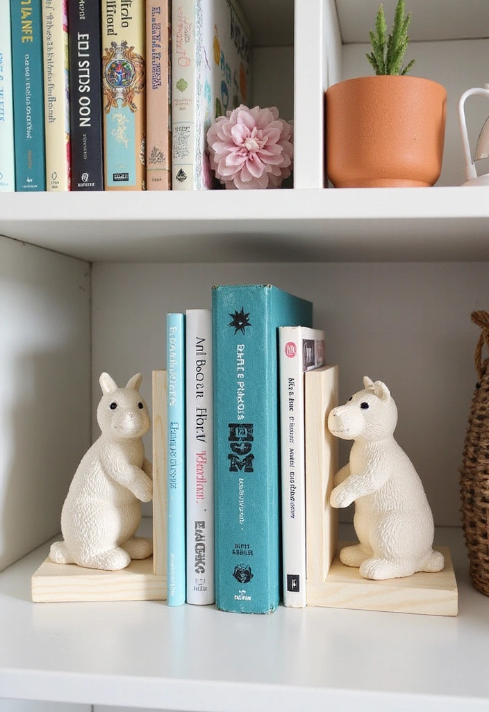13 Genius Bookshelf Styling Tips That Will Transform Your Space into a Bookworm's Paradise! - 3. Use Decorative Bookends