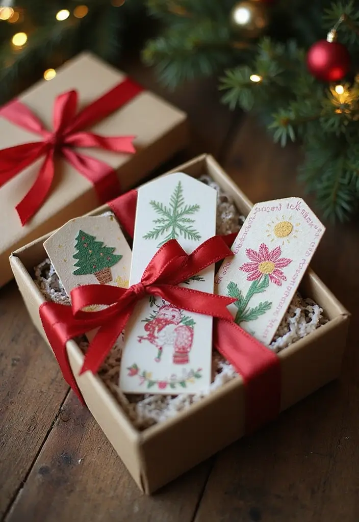 18 Enchanting Christmas Home Decor Ideas Every Book Lover Will Adore! - 12. Holiday Bookmarks Gift Set
