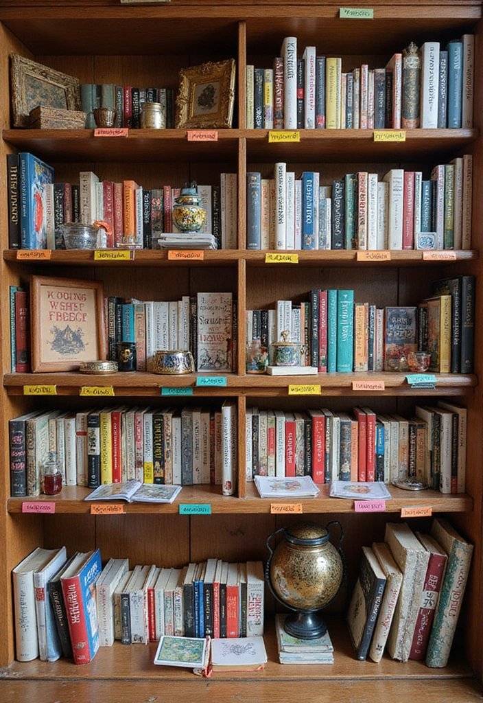13 Genius Bookshelf Styling Tips That Will Transform Your Space into a Bookworm's Paradise! - 10. Organize by Theme or Genre