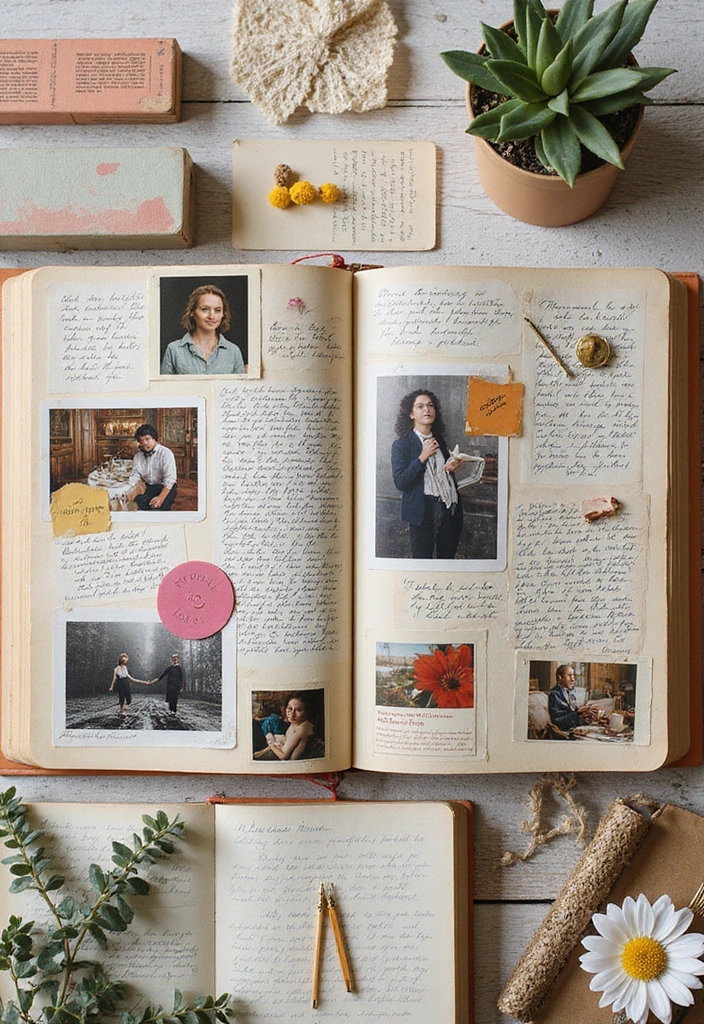 20 DIY Home Library Ideas Every Book Lover Needs to Try (Get Ready for #13!) - 18. Scrapbook of Literary Memories