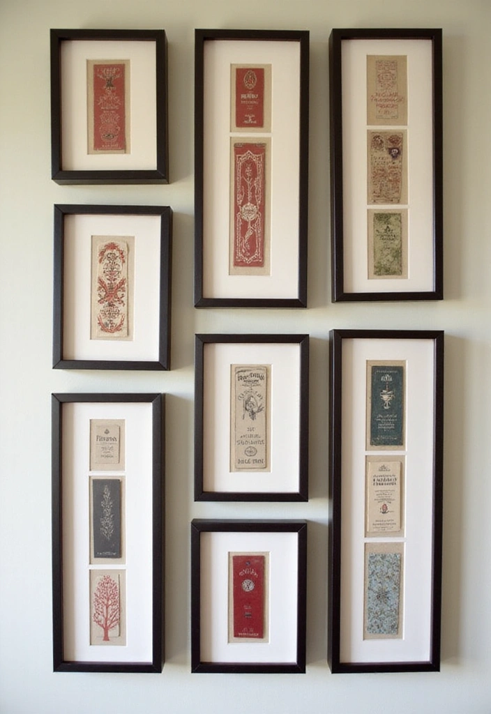 20 DIY Home Library Ideas Every Book Lover Needs to Try (Get Ready for #13!) - 12. Bookmarks as Wall Decor