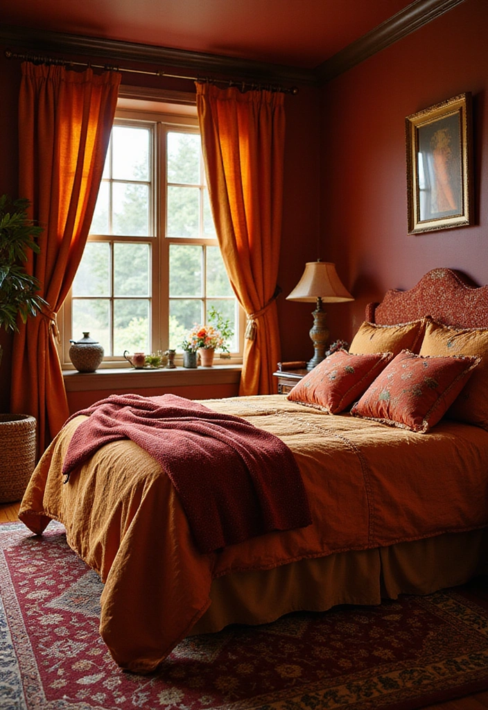 18 Must-Try Fall Bedroom Decor Ideas for Book Lovers (Don't Miss #15!) - 7. Autumn Color Palette