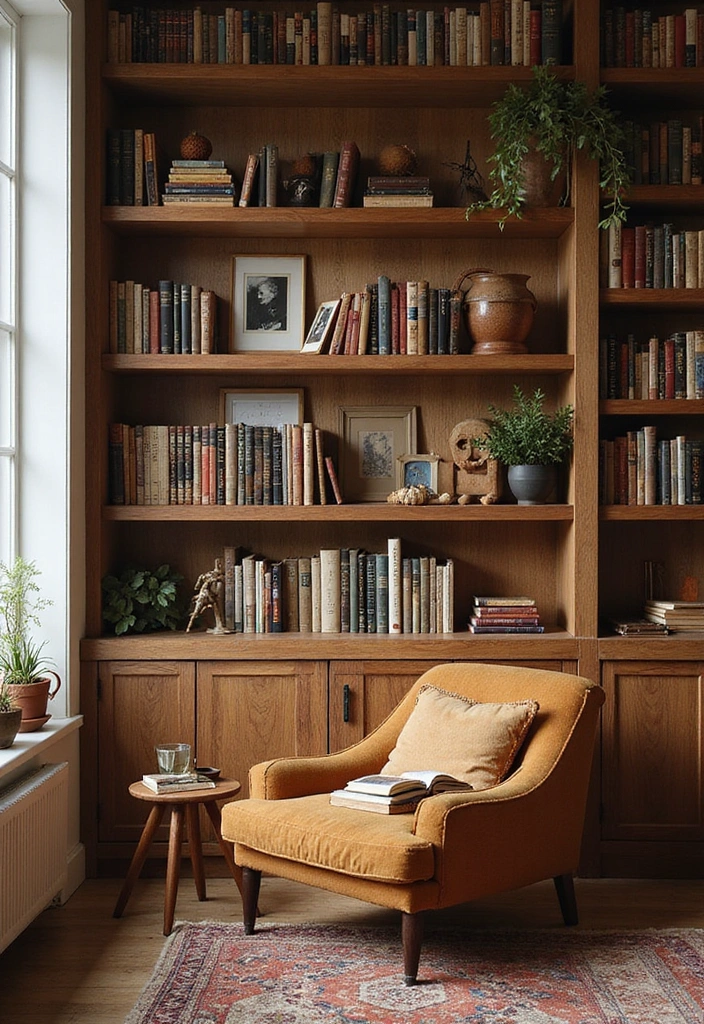 14 Cozy Fall Home Decor Ideas for Book Lovers That Will Transform Your Reading Nook! - 13. Create a Mini Library