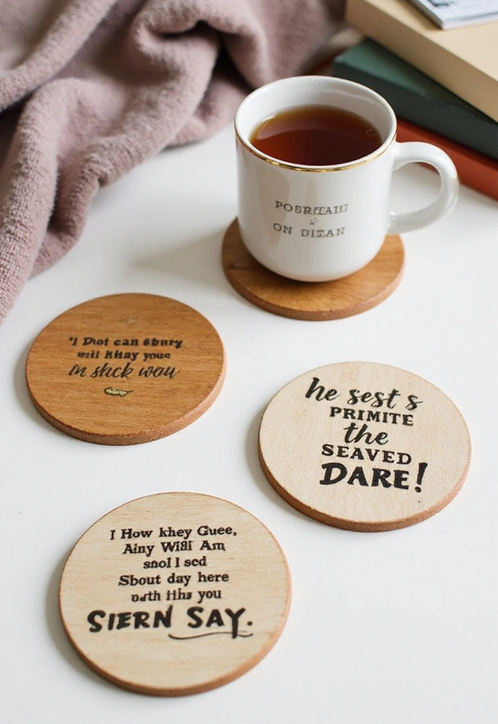 16 Must-Have Bedside Reading Accessories for Book Lovers (Your Table Will Thank You for #10!) - 15. Decorative Coasters