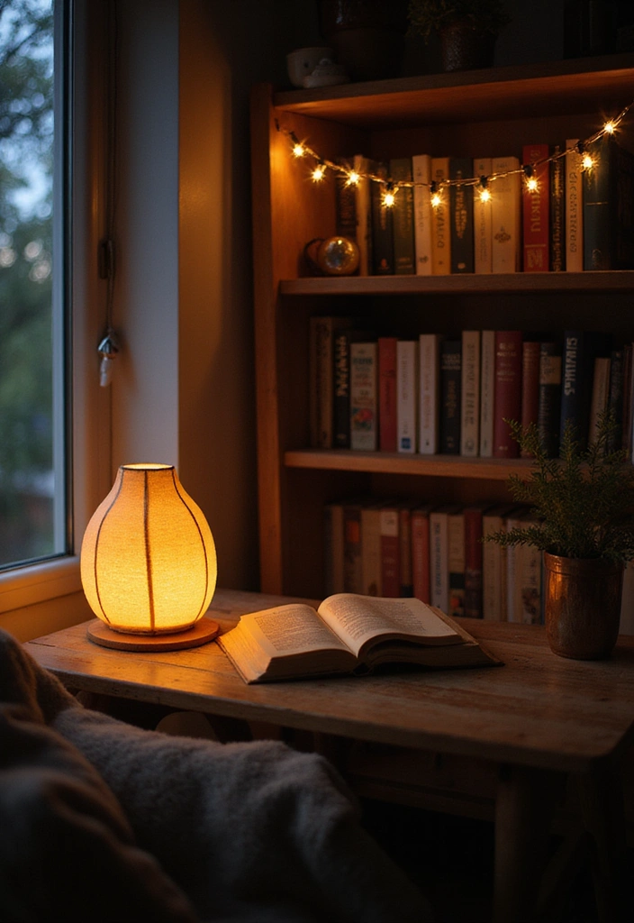 14 Cozy Fall Home Decor Ideas for Book Lovers That Will Transform Your Reading Nook! - 4. Cozy Lighting Options