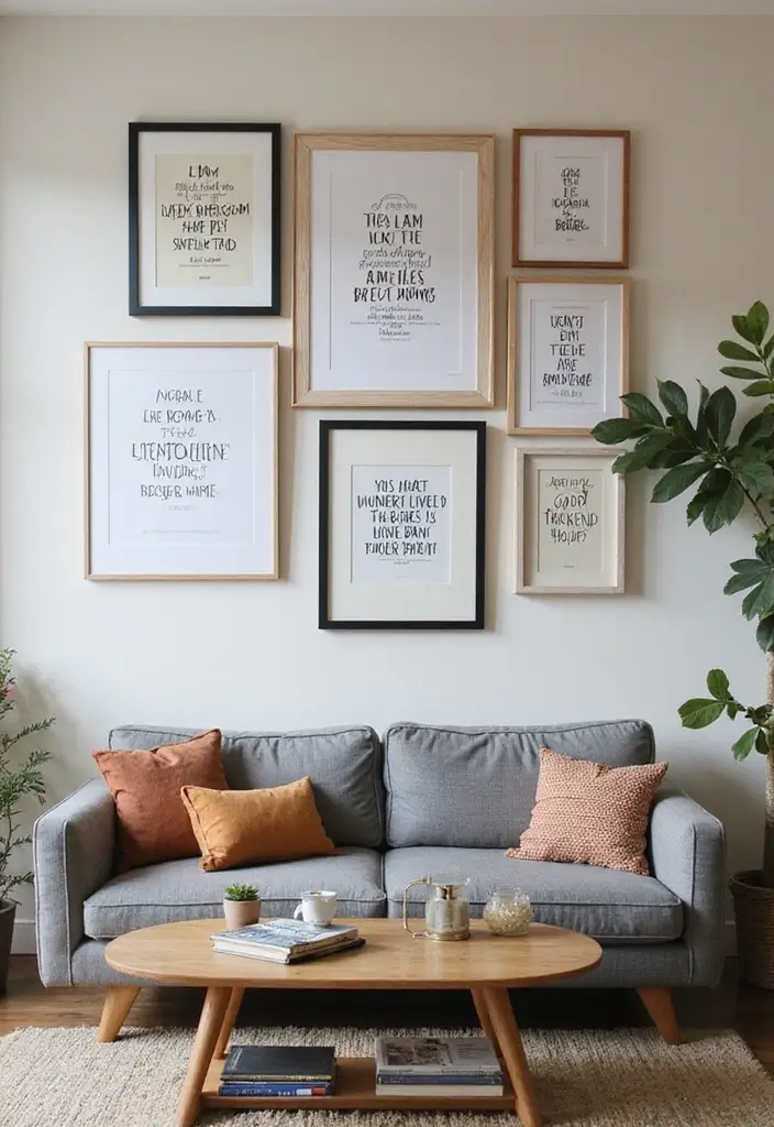 13 Cozy Small Living Room Ideas Every Book Lover Will Adore - 6. Artwork and Wall Decor