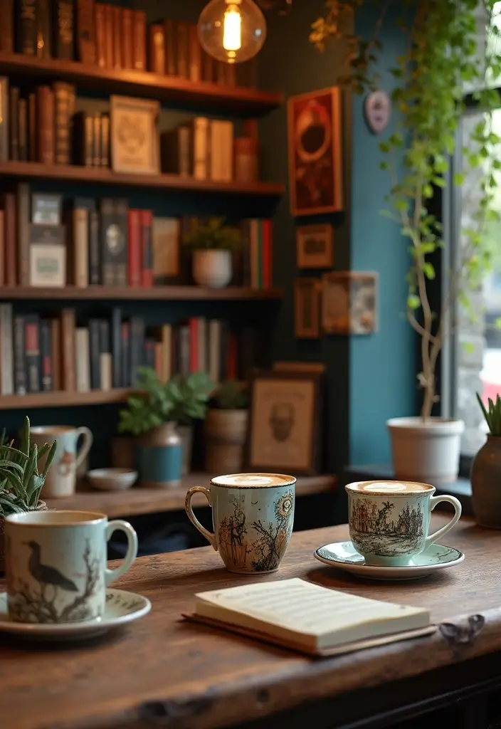 12 Coffee Bar Ideas for Book Lovers (Stylish Home Inspiration) - 8. Themed Coffee Bar