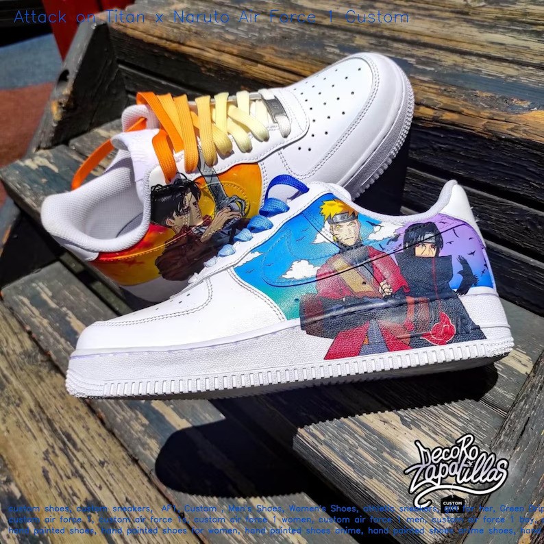 Attack on Titan X Naruto Air Force 1