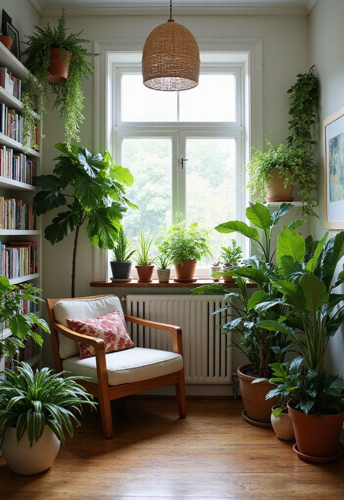 23 Aesthetic Grandmacore Home Decor Ideas for Book Lovers - 7. Warm-Weather Plants