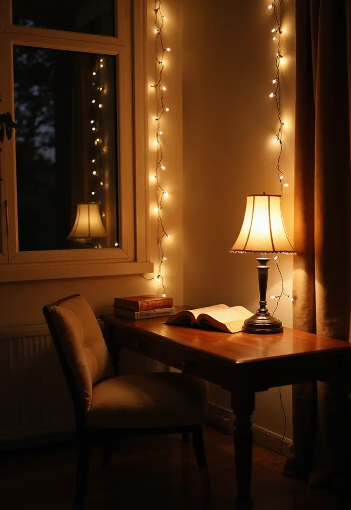 23 Aesthetic Grandmacore Home Decor Ideas for Book Lovers - 16. Soft Lighting Fixtures