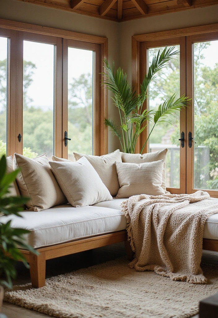 15 Hawaiian Beach House Decor Ideas for Book Lovers - 7. Textured Fabrics