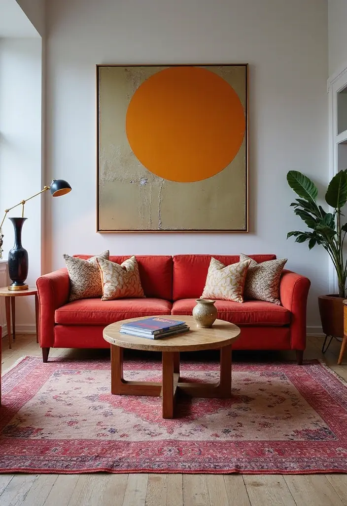15 Maximalist Living Room Ideas That Every Book Lover Will Adore (You Won't Believe #7!) - 5. Statement Furniture Pieces