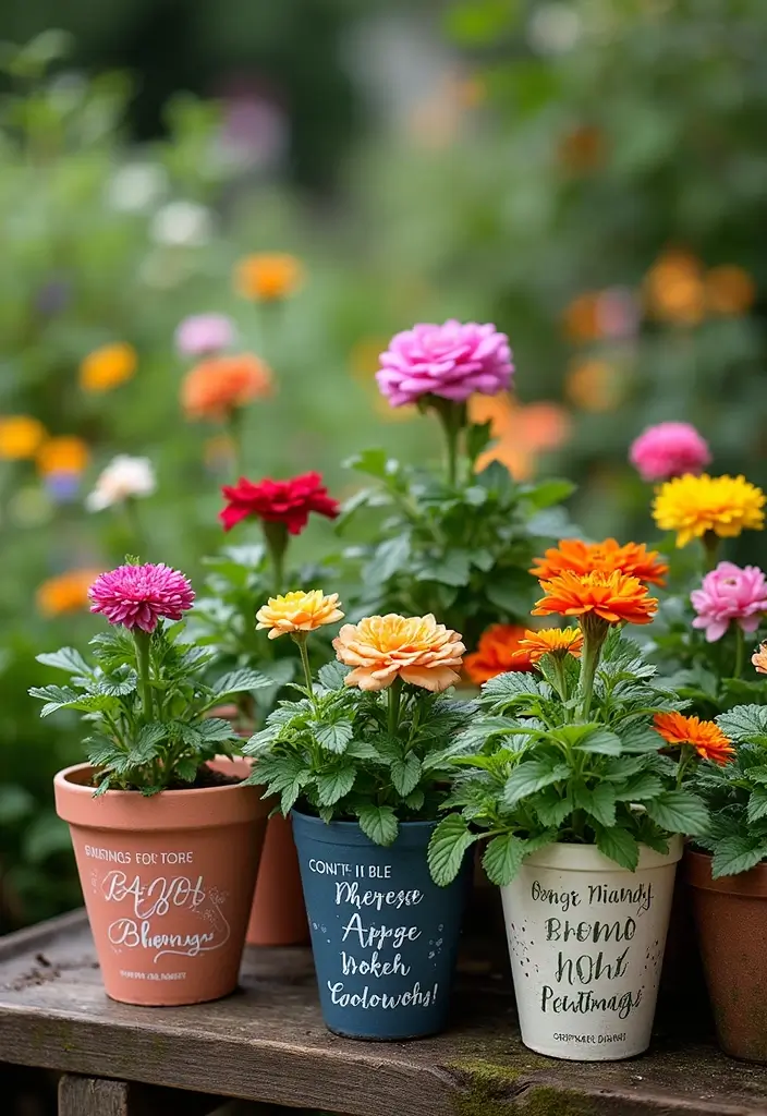 10 DIY Backyard Garden Projects Every Book Lover Will Enjoy - 9. Themed Plant Pots