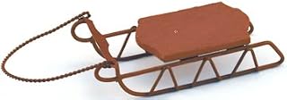 Darice 6554-60 Holiday Miniature Sleigh Wood Rustic Sled (1 Pack),
