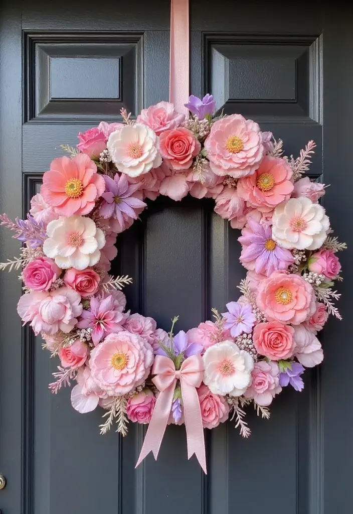 13 Adorable Pink Halloween Decor Ideas Every Book Lover Will Love - 12. Pink Halloween Wreaths
