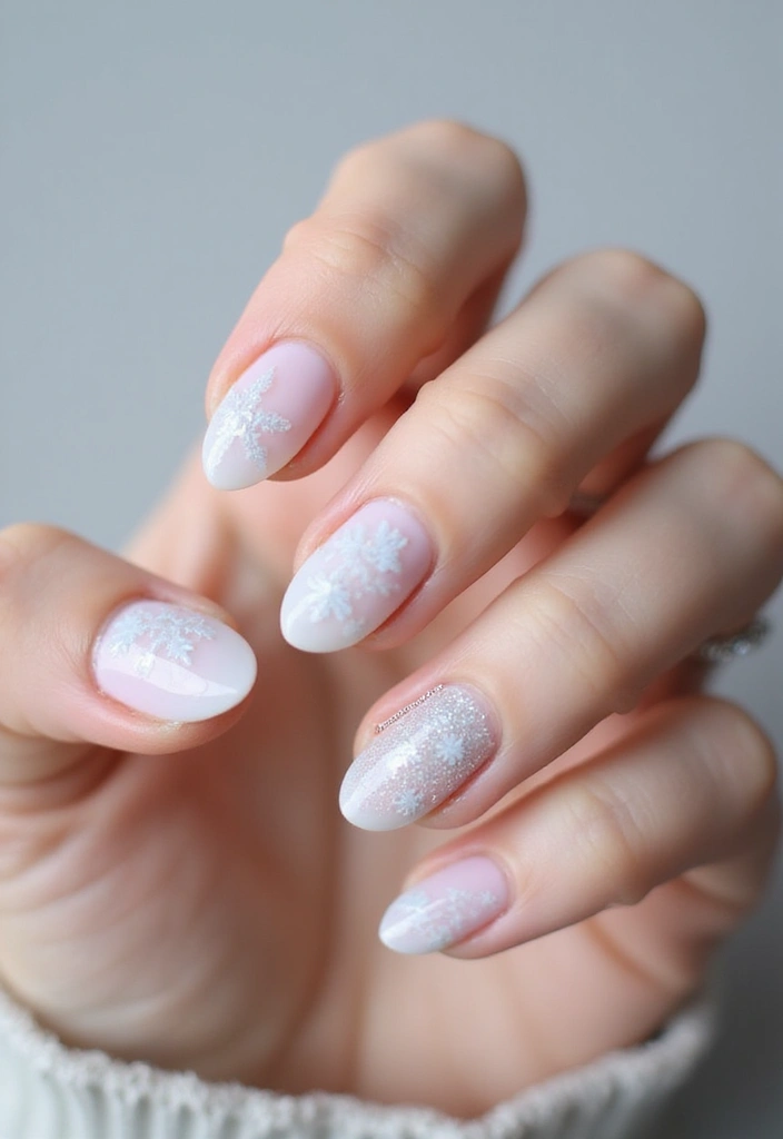 14 Book-Themed Winter Nail Designs Every Book Lover Will Adore! - 11. Frosted Glass Look