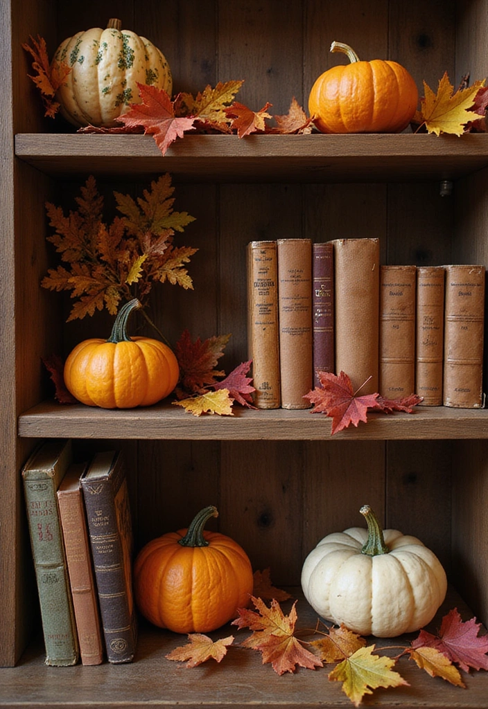 13 Genius Bookshelf Styling Tips That Will Transform Your Space into a Bookworm's Paradise! - 12. Seasonal Decor Changes