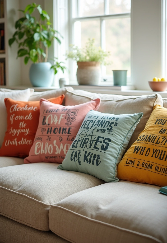 22 Easy Spring DIY Decor Projects for Book Lovers (Get Ready to Craft #18!) - 10. Book-themed Pillow Covers
