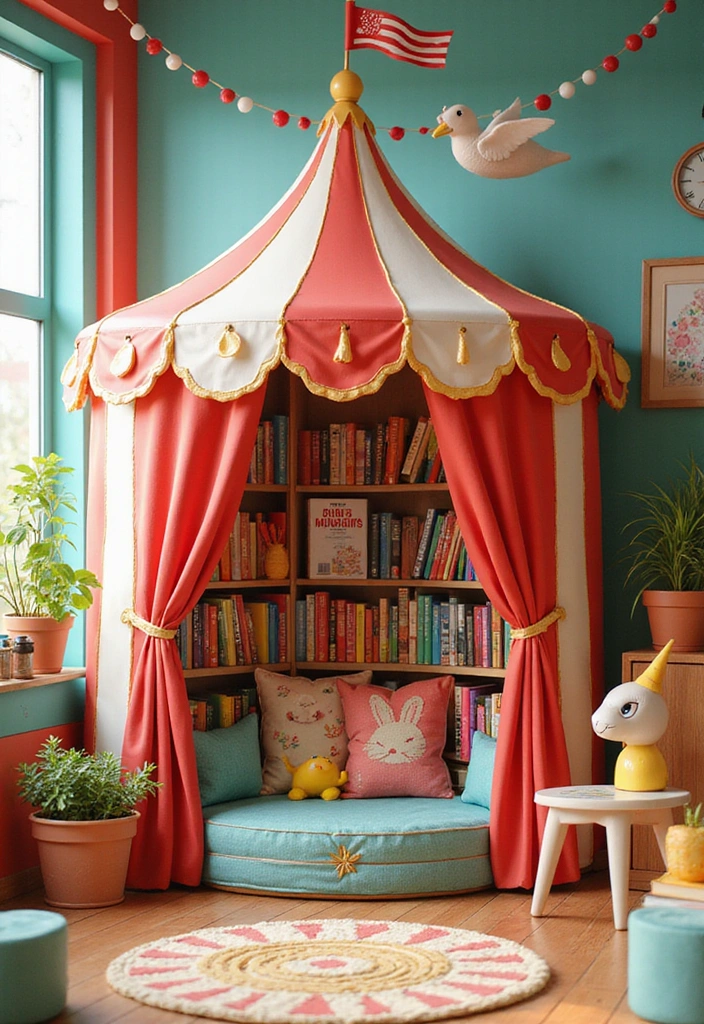 17 Mind-Blowing 3D Book Nook Ideas Every Bookworm Needs to Try Right Now! - 17. Carnival Fun