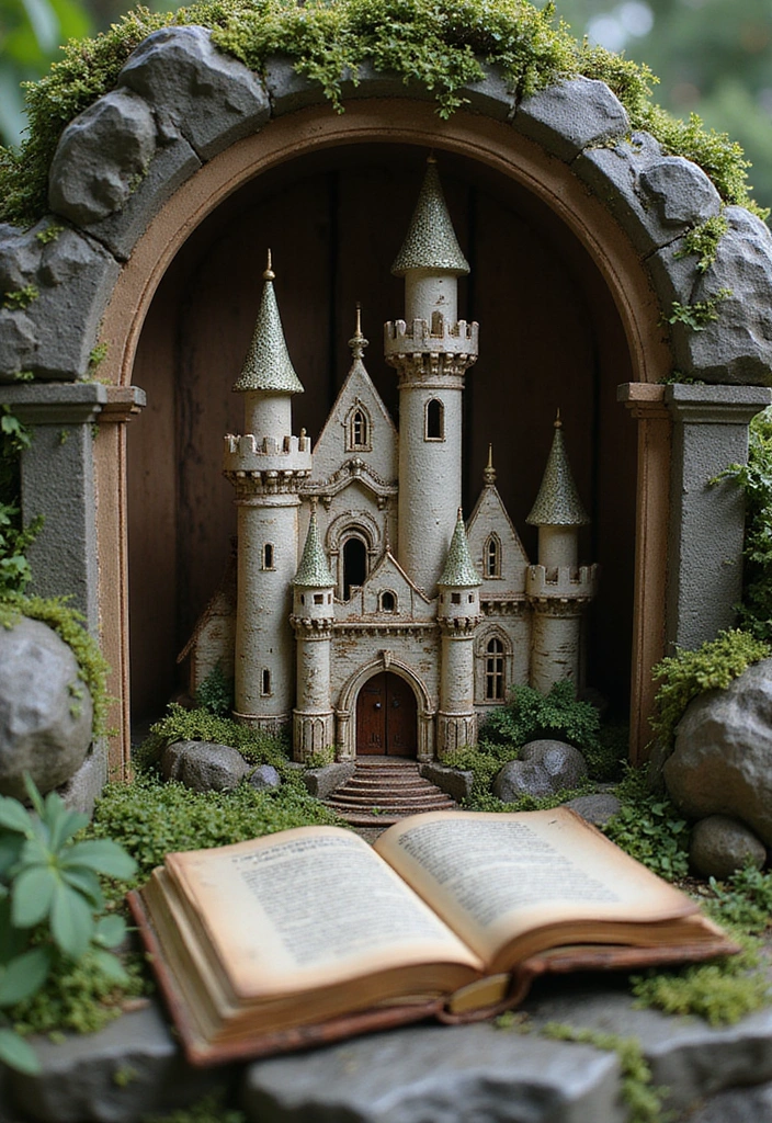 17 Mind-Blowing 3D Book Nook Ideas Every Bookworm Needs to Try Right Now! - 4. Fantasy Castle