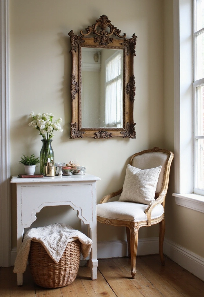 21 Aesthetic Cottagecore Home Decor Ideas That Book Lovers Will Adore! - 8. Vintage Mirrors