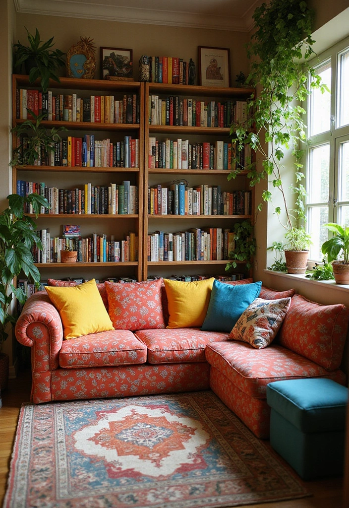 12 Whimsical Maximalist Bedroom Decor Ideas for Book Lovers with Imagination! - 10. Themed Reading Nooks