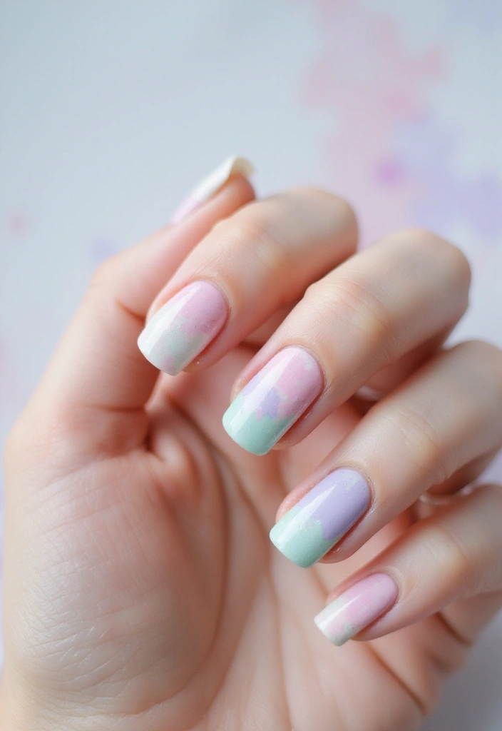 9 Romantic Bookish Valentine’s Day Nail Designs You’ll Want to Wear All Month - 5. Watercolor Romance