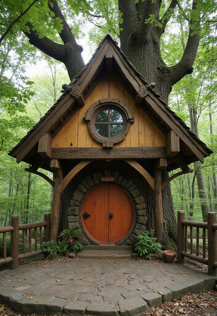16 Unique Treehouse Designs Perfect for Book Lovers - 2. The Hobbit Hole Retreat