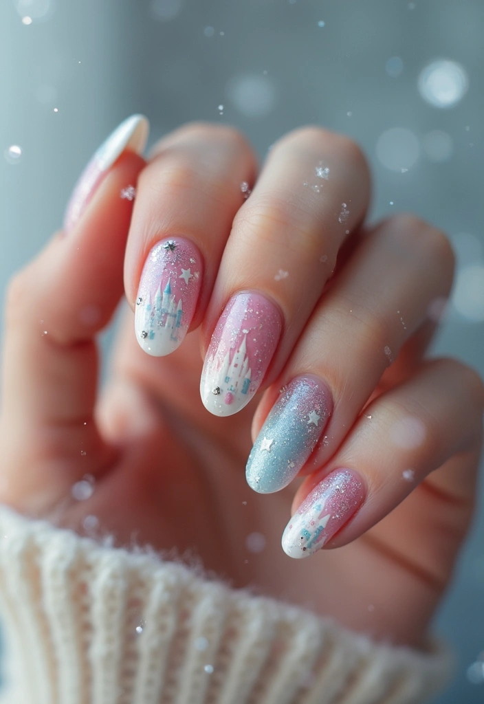 14 Book-Themed Winter Nail Designs Every Book Lover Will Adore! - 3. Classic Fairy Tales