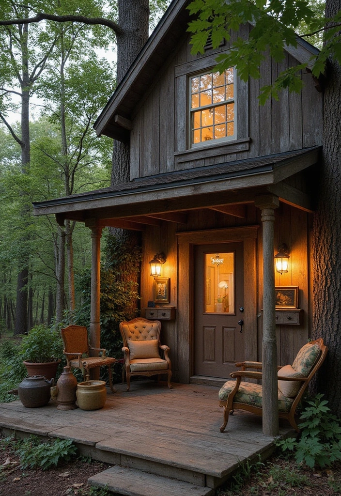 16 Unique Treehouse Designs Perfect for Book Lovers - 4. The Vintage Book Nook Tree House
