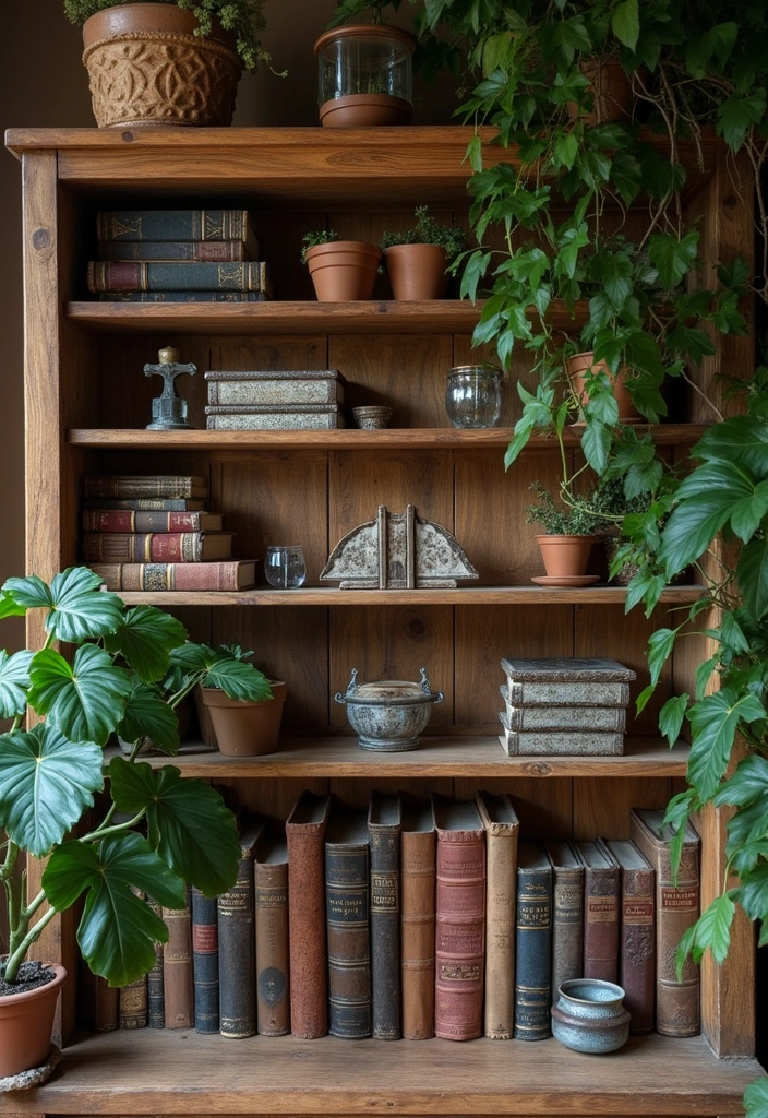 21 Aesthetic Cottagecore Home Decor Ideas That Book Lovers Will Adore! - 1. Vintage Bookends