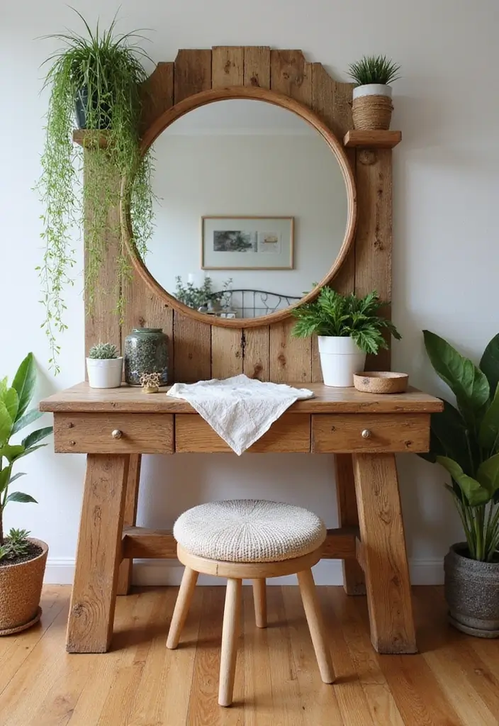 12 Stylish Bedroom Vanity Ideas for Book Lovers - 4. Eco-Friendly Book Nook