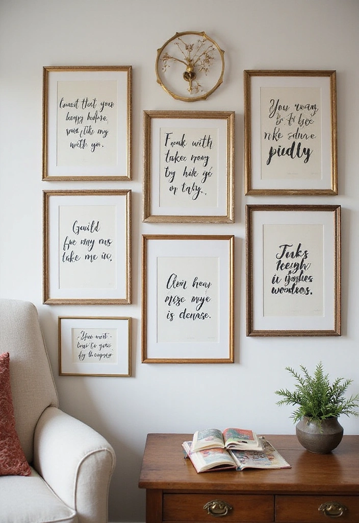 20 DIY Home Library Ideas Every Book Lover Needs to Try (Get Ready for #13!) - 16. Bookish Quotes Wall