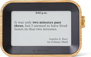 Author Literary Quote Clock – Tells Time Using Book Quotes | Unique Gift...